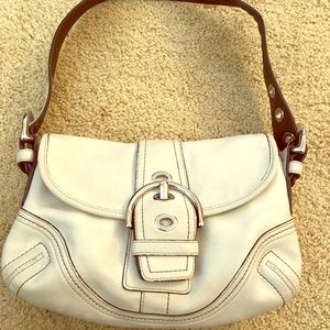 Cream/white hobo coach purse like new